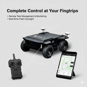 Cortacésped Robótico Inteligente VORAN con GPS RTK, Máquina Cortadora de Césped Autónoma de Litio de 48 V para Granjas, Parques y Paisajes - Product Image 1