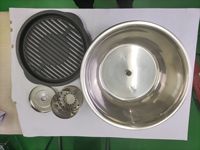 Barbecue Portable en acier inoxydable, Barbecue sans fumée, Barbecue au charbon