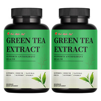 Complément d'extrait de thé vert haute puissance, riche en antioxydants naturels, soutient le métabolisme et renforce le système immunitaire, 100 capsules
