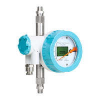Pengukur Aliran Area Variabel Cairan Baja Tahan Karat Ulir NPT 2 Inci Tampilan Mekanis Digital RS-485/Modbus Air Gas Minyak Udara