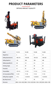 Plataforma de Perforación Tipo Crawler, 500 m de Profundidad, 300 mm de Diámetro, para Pozos de Agua, 5000 kg, Movilidad de 2.5 km/h - Product Image 4