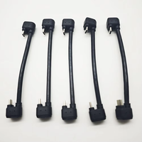 Câble de charge USB Type C en forme de U noir OEM 20 cm, câble USB Type C en forme de U