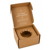 Boîtes d'emballage en papier ondulé E Flute personnalisées à bas prix avec logo imprimé pour les bougies, les produits cosmétiques, les savons faits à la main