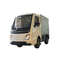 Fourgon utilitaire électrique 2 places pour usage commercial, alimenté par batterie au lithium, traction avant, automatique, double conduite à gauche, pour hôtels, fermes, terrains gazonnés et utilitaires