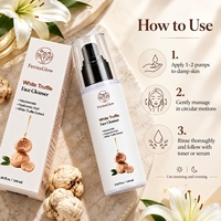 Gel Nettoyant Visage Doux Hydratant Éclaircissant Nettoyant en Profondeur à la Niacinamide et à l'Acide Hyaluronique de Truffe Blanche Fermentée