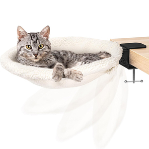 Personalizado 360 °   Cama Hamaca Giratoria para Gatos, Redonda, Suave, para Gatos Pequeños y Medianos, para el Hogar, Oficina, Escritorio, Mesa de Trabajo - Product Image 4
