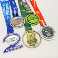 Médailles en métal personnalisées pour compétitions sportives, en alliage de zinc, plaquées or, argent et bronze, avec gaufrage 3D, trophée de champion, médaille de pickleball