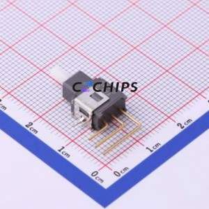 AB15AV <b>Push</b> <b>Button</b> <b>Switch</b> Through hole Component (THT) <b>Switch</b> Single Pole Double Throw Round <b>Button</b> Right Angle Insert White - Product Image 1