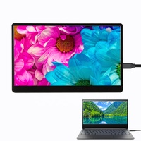 Support intégré ultra-mince 15.6 "moniteur portable IPS avec écran d'ordinateur LCD USB type-c