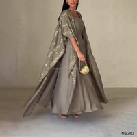 Élégante Nouvelle Collection Abaya Modeste Filles Arabes Robe Musulmane Modeste avec Broderie Personnalisée