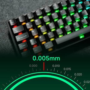 Clavier magnétique Akko MonsGeek FUN68 HE ISO, disposition DE 65%, touches transparentes noires, RT0.005mm, taux de polling 8K, clavier de jeu - Product Image 4