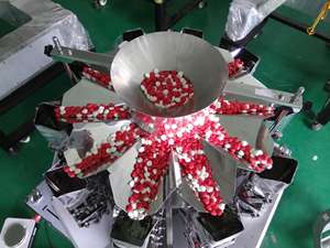 <span class=keywords><strong>14</strong></span> Hoofd <span class=keywords><strong>Multihead</strong></span> Weger Verpakkingsmachine Snack Voedsel Weegschaal Verpakkingsmachine - Product Image 5