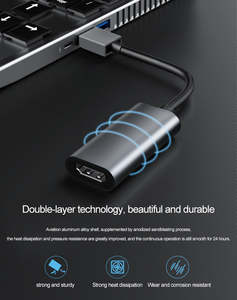 Adaptador USB a HDMI 1.4, 1080P60Hz, USB 2.0 Macho a HDMI Hembra, Cable Convertidor Multipantalla, Compatible con Macos Windows 7/8/10/11 - Product Image 5
