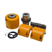 Accouplement rigide universel SFS 45 en acier traité par oxydation pour machines CNC, servomoteurs, résistant à l'abrasion, personnalisable OEM, garantie 1 an