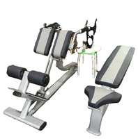 Appareil de musculation professionnel réglable pour extensions dorsales et entraînement des jambes, à charge par broches, grande capacité de charge, en acier, double fonction pour musculation