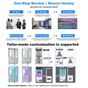 เครื่องทำของเล่นตุ๊กตาหยอดเหรียญโลหะจาก Maker Shop Design พร้อมการรับประกัน 1 ปี สำหรับตู้คีบตุ๊กตาและตู้เกมอาร์เคด (ภาษาอังกฤษ) - Product Image 2
