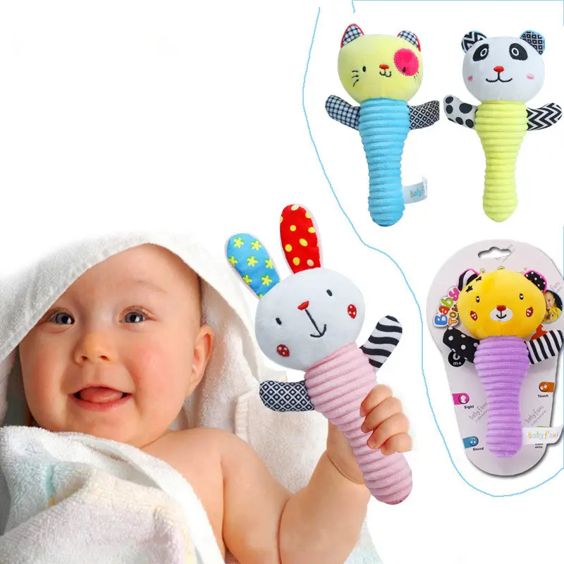 2020 ano Novidade Decorativa squeaker Brinquedos Bebê Squeaky Mini Recheado Girafa Bebê Rattle Toy