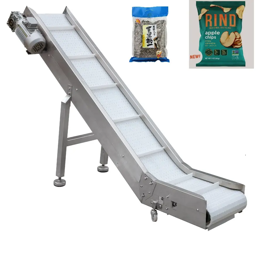 Food grade conveyor high quality z type finished product conveyor inclined conveyor belt