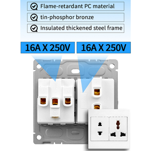 Interruttore e presa produttore all'ingrosso interruttore universale USB tipo-C multifunzione-parete interruttori di fabbrica di energia elettrica - Product Image 3