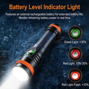 Linterna Subacuática Portátil de Haz Verde IP68 con Linternas LED Magnéticas Recargables para <span class=keywords><strong>Buceo</strong></span> en Aguas Profundas - Product Image 4