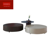 Table Basse Ronde en Bois au Design Moderne, Mobilier de Salon, Prix de Gros