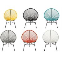 Ensemble de table à manger ronde et de chaises Acapulco de style européen pour l'extérieur