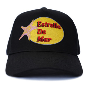 Gorra de Béisbol Juvenil TCAP Personalizada de 5 Paneles con Bordado Plano en Algodón Negro - Product Image 2