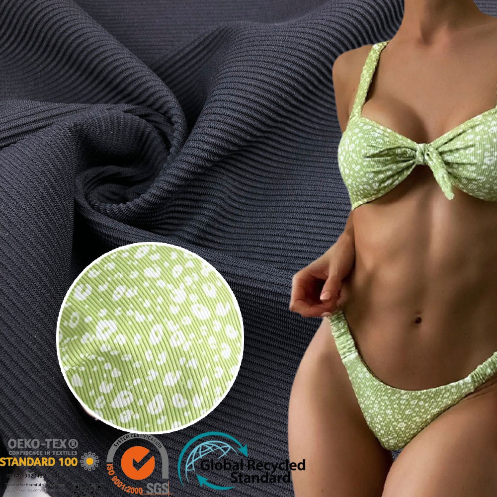 Wholesale 250gsm knit polyamide elastane rib fabric