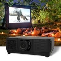 Projecteur laser 3LCD 4K 10000 lumens 12000 lumens 15000 lumens pour projection 3D, projection en extérieur, cinéma en plein air, projection en grande salle
