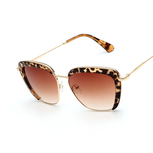 Jamie 5966 Metal Gradient Sunglasses Unisex Gold Frame UV400 Protection - Product Image 3