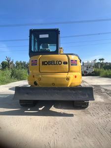 Prix bon marché Mini pelle sur chenilles Kobelco SK55SR-5 5 tonnes Excavatrice à vendre SK140 SK75 SK55 d'occasion avec un poids en ordre de marche de 8 tonnes - Product Image 3