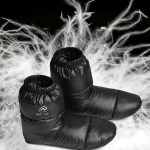 90% White Gooses Fluffy Down Feet Covers With Bag Camping Winter Warm Feet Cover Waterproof Warm Down <strong>Shoe</strong> Covers <strong>Tent</strong> Slippers - Product Image 5