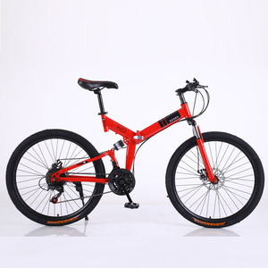 Vélo de montagne pliable 26 pouces, double suspension, freins à disque, adulte unisexe, type standard, jantes en alliage d'aluminium - Product Image 4