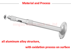 30cm 45cm 40cm 64cm nhôm Z1 Z4X Z5 H1S J6S C6 V8 máy chiếu mini wall mount trần bracket 360 xoay 2 ống nối dài - Product Image 4