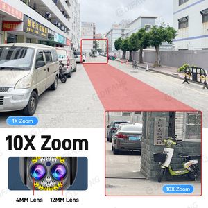 Caméra extérieure Yoosee à triple écran, quatre objectifs, zoom optique 10X, CMOS 16MP, suivi automatique IA, étanche, protection de sécurité CCTV - Product Image 2