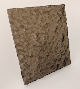 Panneau de verre figuré moderne, forme rectangulaire, à fixer au mur, structure solide, art en verre durable - Product Image 2