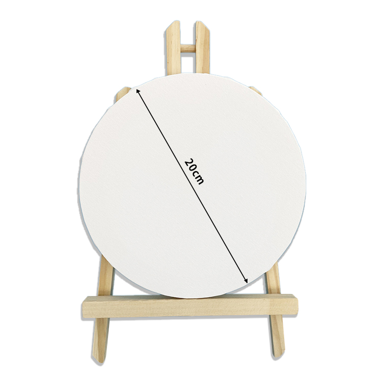 Пользовательский Размер 20 см круглая рамка ткань для рисования холст растягивается чистый холст