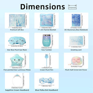 Panier Cadeau Princesse Château de Glace – Kit <span class=keywords><strong>Spa</strong></span> Relaxation 11 Pièces Incluant Gobelet, Masque pour les Yeux, Couronne et Bandeau – Cadeau d'Anniversaire Attentionné - Product Image 2