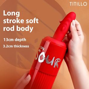 <span class=keywords><strong>Gode</strong></span> de marchandises sexuelles adulte de vibromes inséré par machine de canon <span class=keywords><strong>micro</strong></span>-acide télescopique automatique pour des femmes - Product Image 2