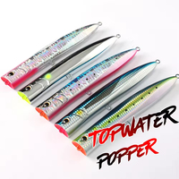 Leurre artificiel de pêche en eau salée ABS 190 mm 60 g, leurre mince Popper, marlin, thon, amberjack, kingfish, leurre dur de surface, Popper