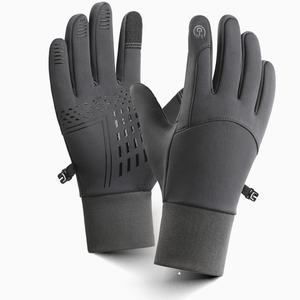 Gants thermiques en polyester pour homme, pour le cyclisme et le ski en plein air en <span class=keywords><strong>hiver</strong></span>, compatibles avec les écrans tactiles, coupe-vent, imperméables et antidérapants - Product Image 1