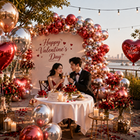 Ensemble d'arche de ballons en latex chromé métallique brillant de 12 pouces, 2,8 g, pour décorations de mariage, d'anniversaire, de Noël, d'Halloween