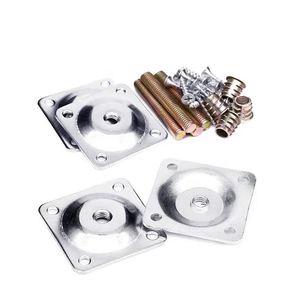 Đương đại kẽm mạ 12 độ Khung miễn phí kim loại sắt bàn ăn cơ sở đồ nội thất gỗ phụ kiện phụ kiện cho phòng khách - Product Image 1