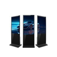 Pantalla LED Interactiva Inteligente Portátil para Interiores, Monitor de 32 Pulgadas con Pantalla Táctil IPS, Inalámbrico, Móvil, para Negocios de Autoservicio