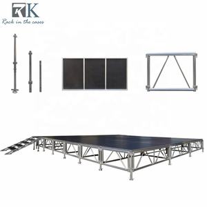 Scène mobile pliable en aluminium pour extérieur, scène portable, structure de scène, plateforme de scène 4x8 pieds, 4x4 pieds - Product Image 6