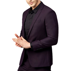 Blazer monopetto su misura di moda abito da <span class=keywords><strong>uomo</strong></span> abito da festa 3 pezzi <span class=keywords><strong>Slim</strong></span> <span class=keywords><strong>Fit</strong></span> <span class=keywords><strong>uomo</strong></span> per <span class=keywords><strong>smoking</strong></span> - Product Image 4