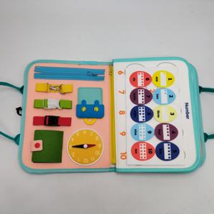 Tout-petits 2-4 <span class=keywords><strong>Motessori</strong></span> busy board sencosry jouets 1-3 assez ressenti livre occupé - Product Image 4