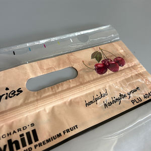 Sacs de protection personnalisés pour fruits et légumes frais avec poignée et fermeture éclair - Product Image 5