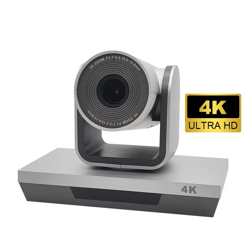 Kamera siaran LANGSUNG Video 4k, kamera konferensi Video Ptz Sdi Ptz Ndi Hx 3x 10x