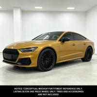 Jantes en alliage d'aluminium forgé pressé DOT Geruida S1-00331 18-24 personnalisées noir mat multi-rayons 12000T pour Audi A7 RS7, garantie 6 ans